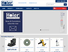 Tablet Screenshot of holer.co.nz